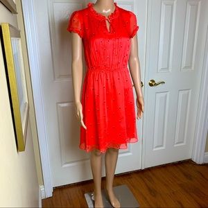 Tommy Hilfiger Polka Dot Tie Top S/S Dress Sz XS